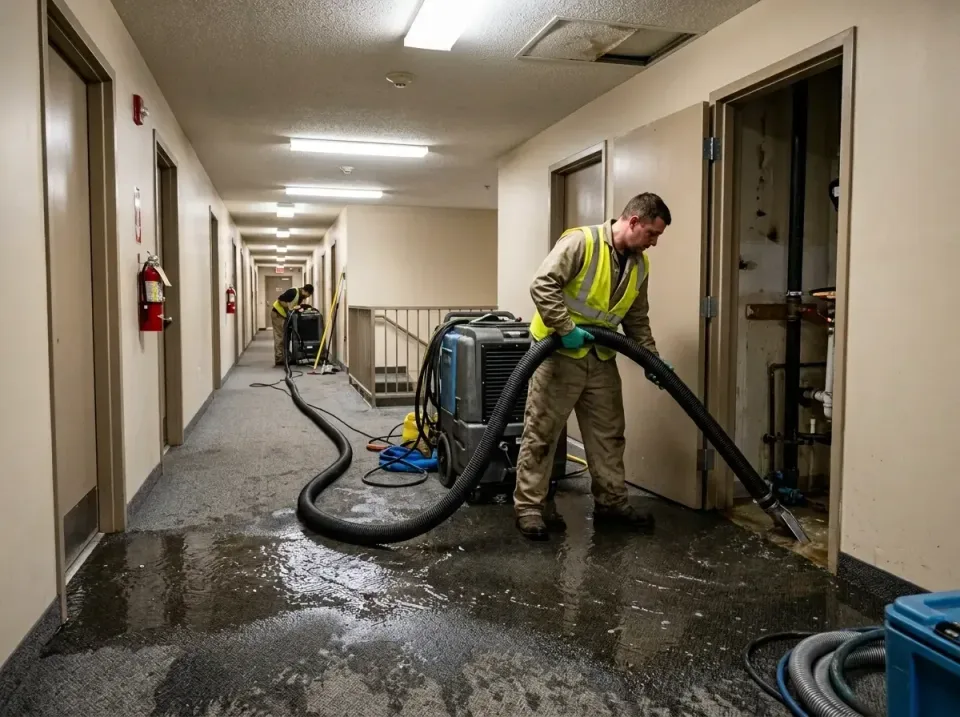 multi-unit-apartment-hallway-f-005 — frequently asked questions, Emergency Burst Pipe Water Extraction & Removal in New Hope…